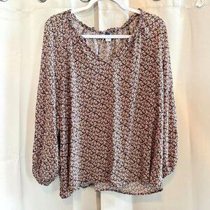 Old Navy Womens Top 2X Ditsy Floral Witchy Fairygrunge Indie Hippie Beachy 19116